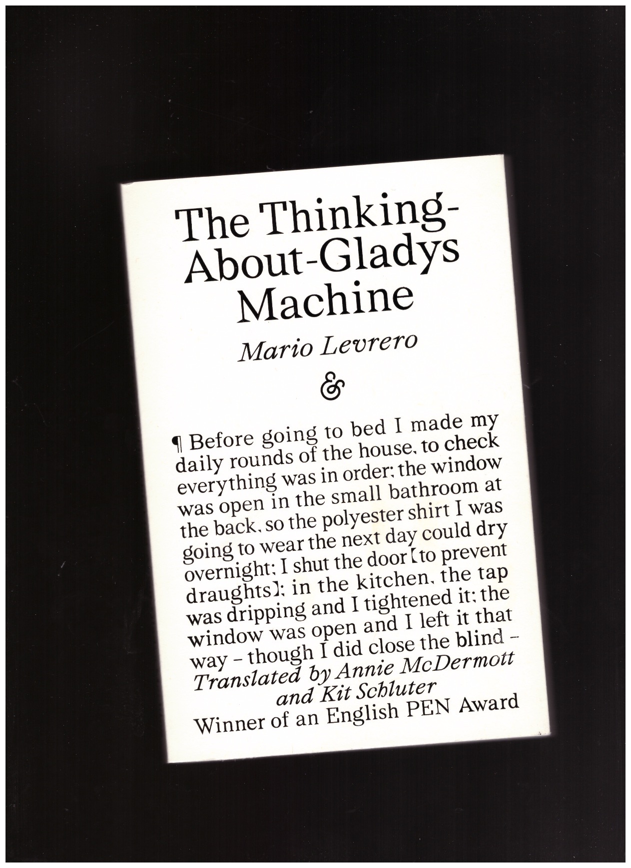 LEVRERO, Mario - The Thinking-About-Gladys Machine